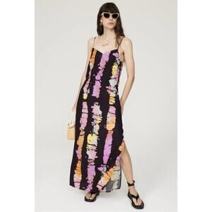 Busayo x RTR Multicolor Tie Dye Slip Dress Size M with Fabric Pull